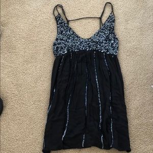 Free People Navy Sequin Dress